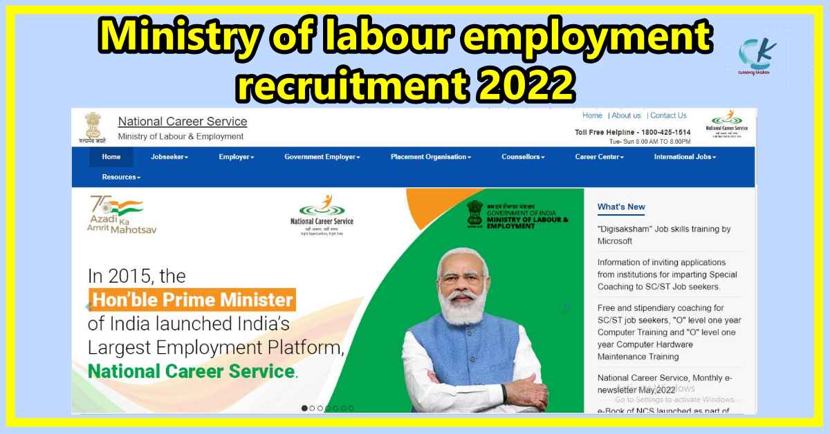 Ministry Of Labour Employment Recruitment 2022 - Currency Khabar